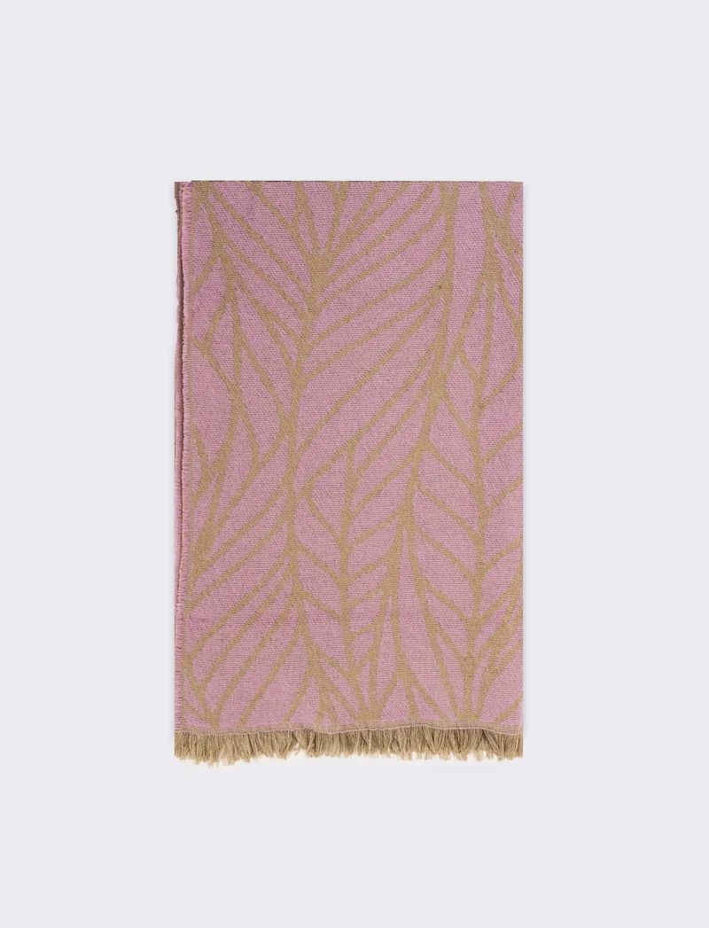Sciarpa donna peso leggero goffrata - Rosa