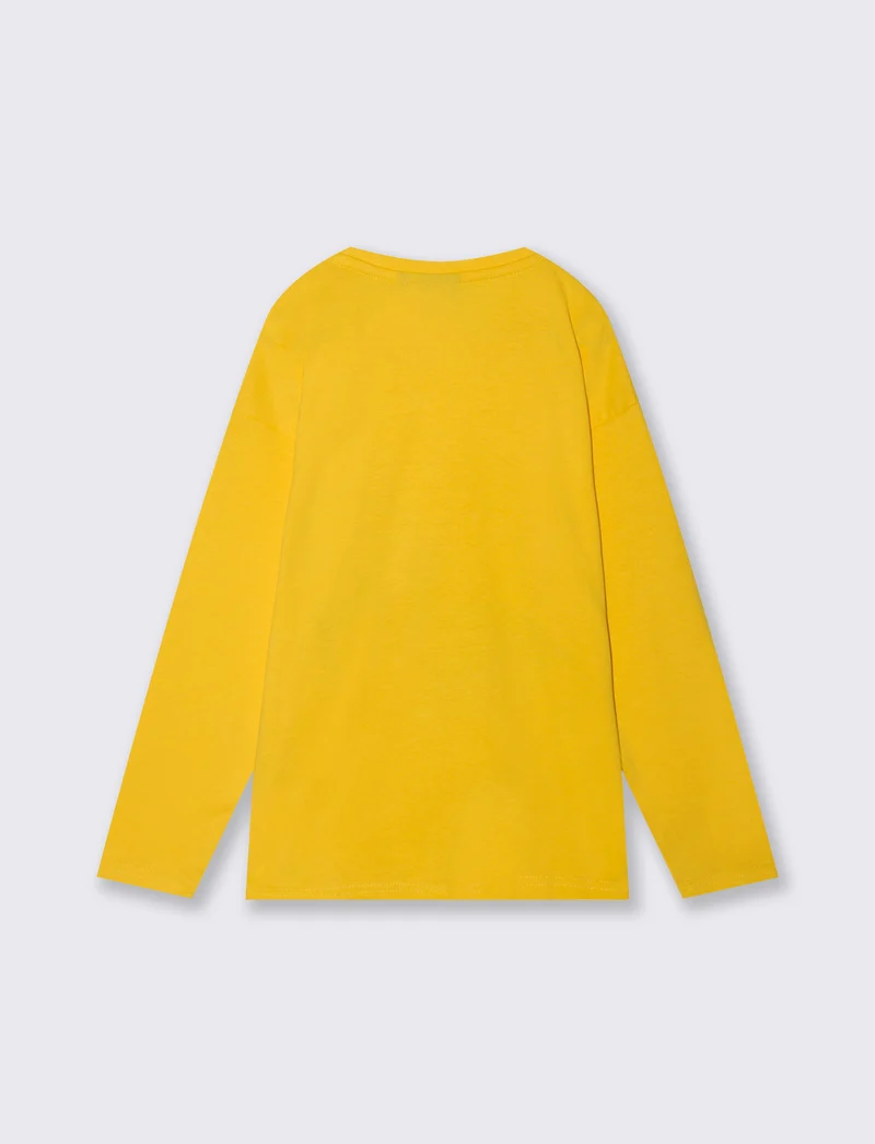 T-shirt NBA manica lunga - Giallo
