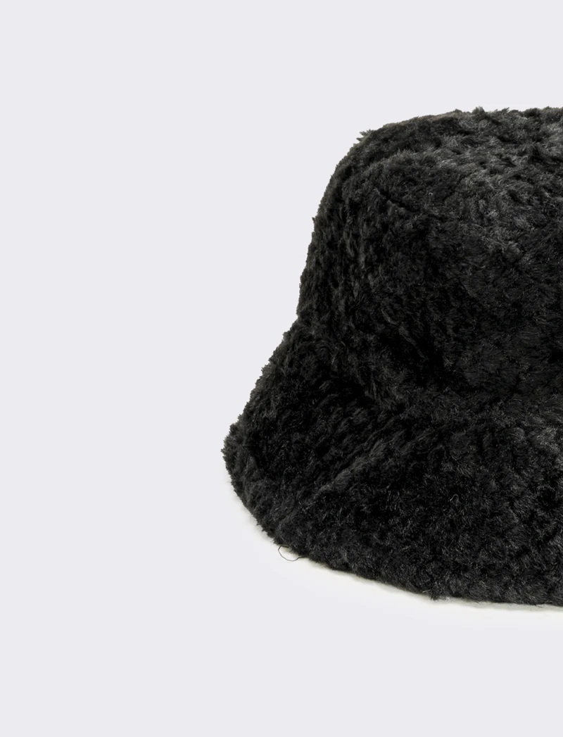 Cappello pescatore pelliccia - Nero