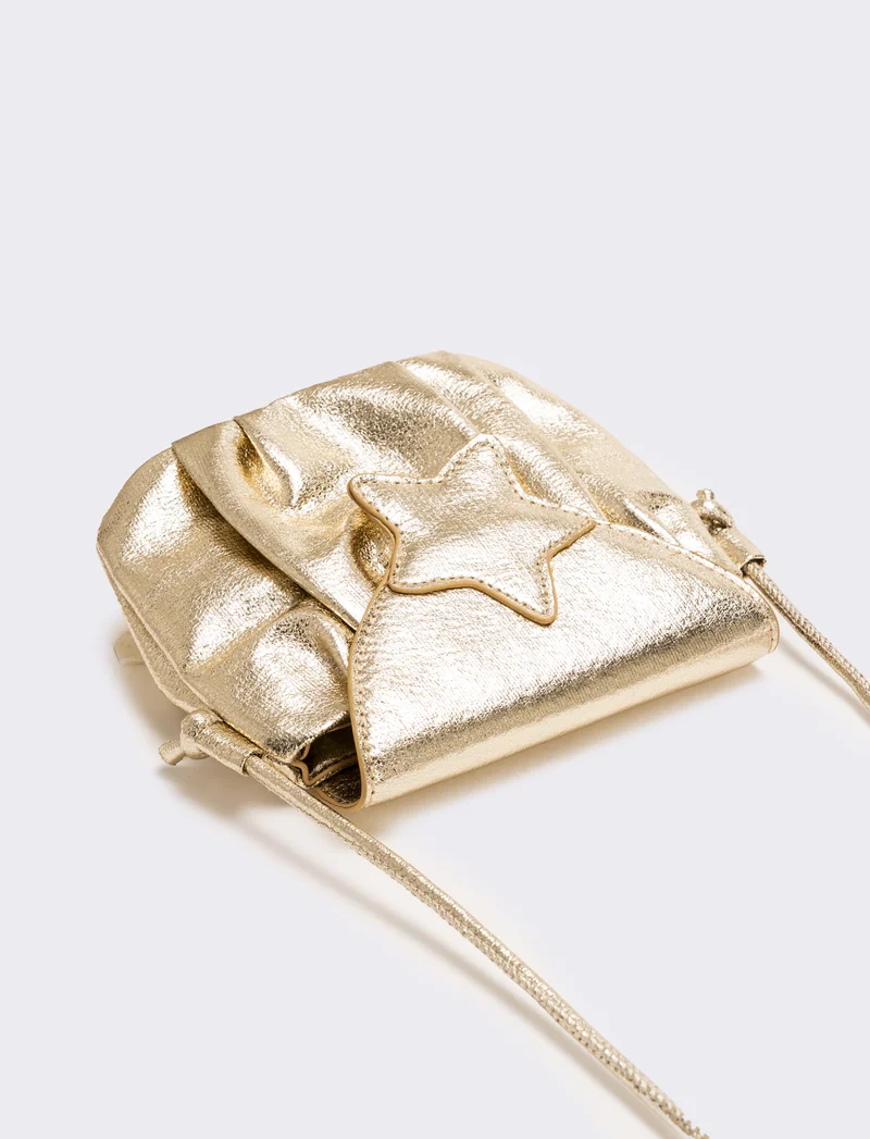 Tracolla bambina con stella laminata 15,5x13 cm - Oro
