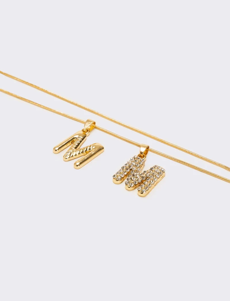 Collana letterina intercambiabile - Var 5
