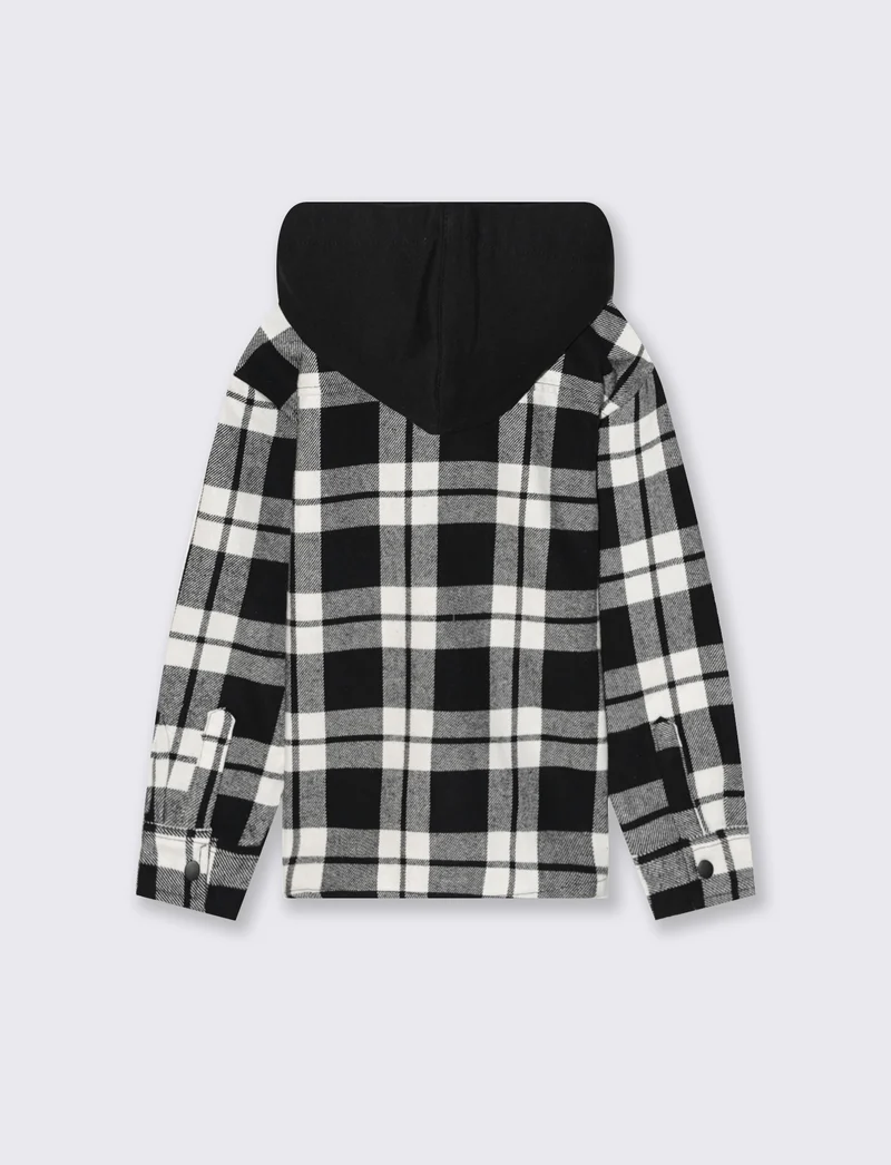 Camicia con cappuccio. - Fantasia