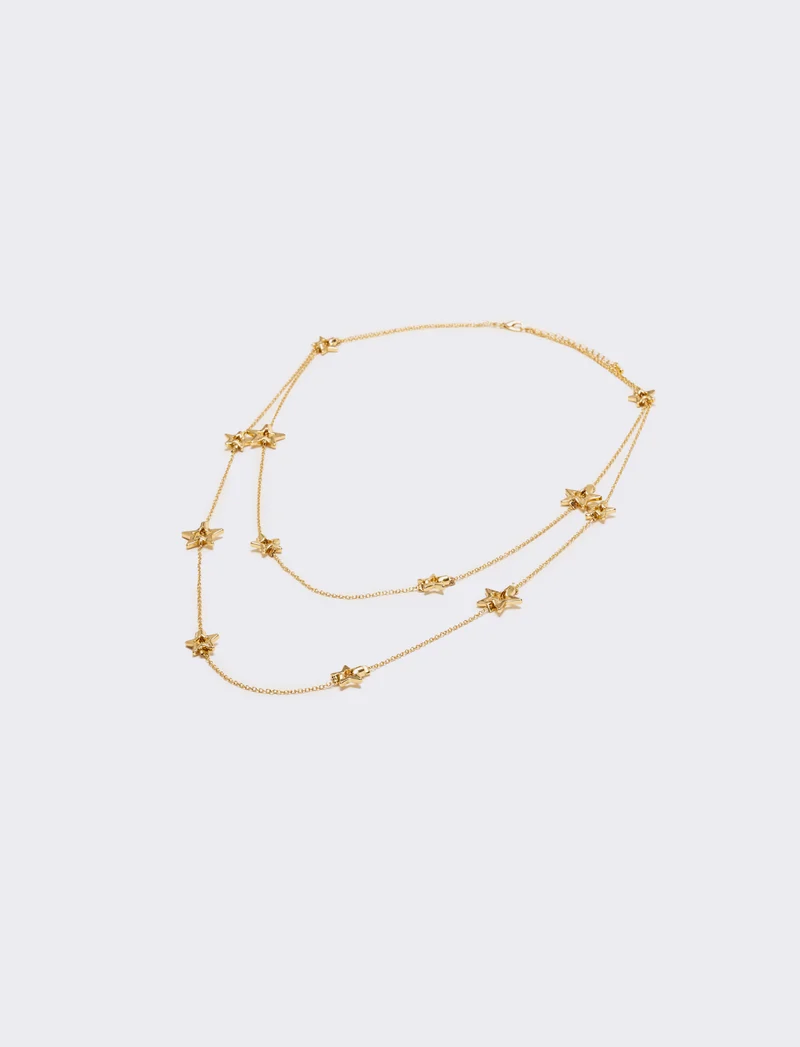 Collana con cuoricini e stelline per lei - Oro