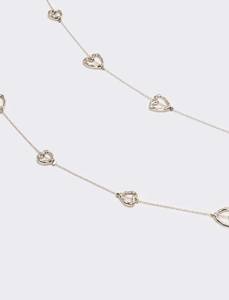Collana con cuoricini e stelline per lei - Argento