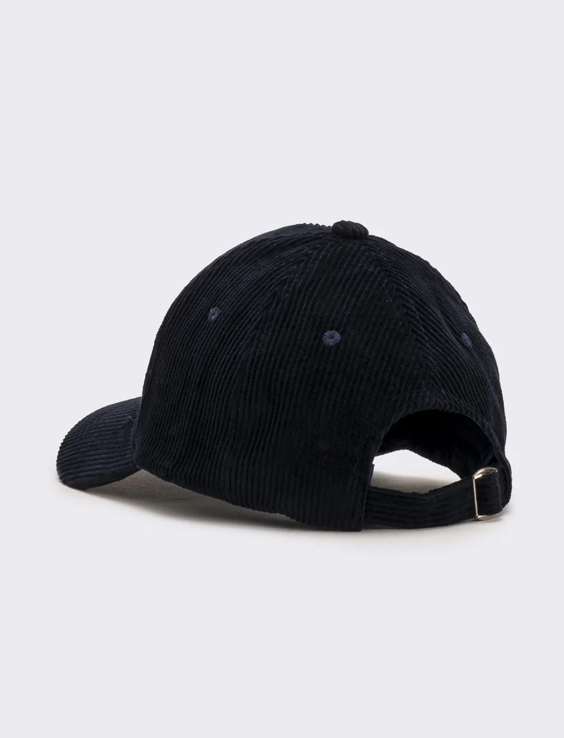 Cappello uomo baseball in velluto - Blu