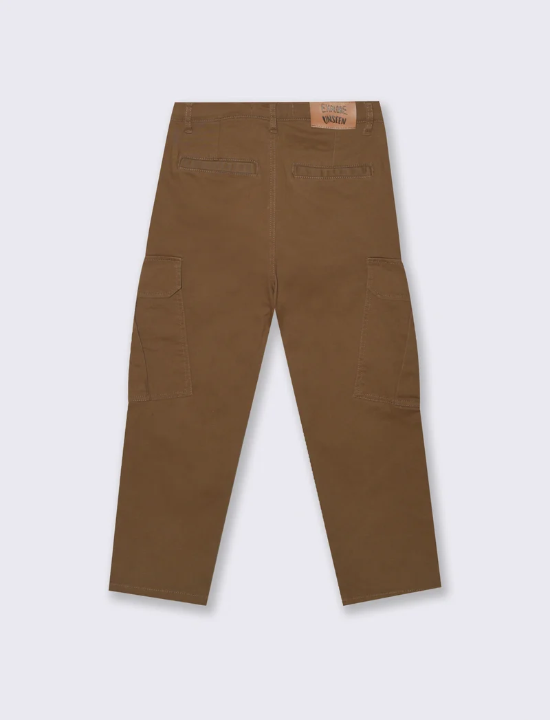 PANTALONI CARGO - Marrone