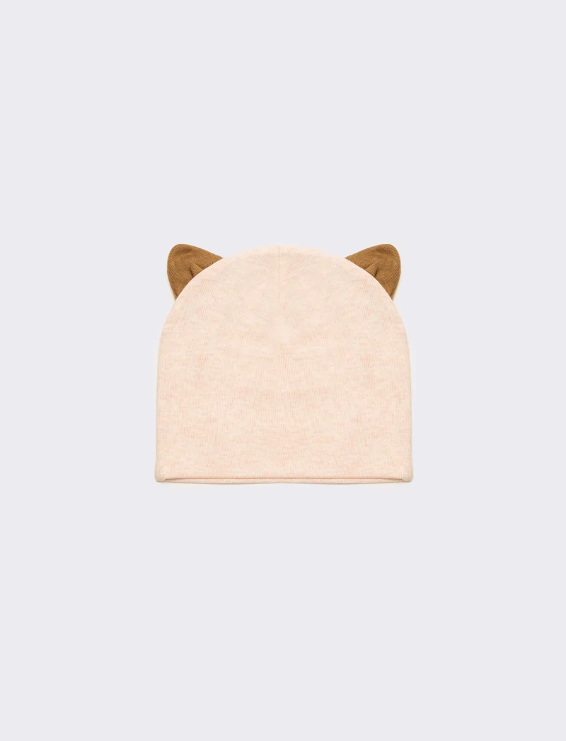 Cuffia gattina con orecchie - Rosa