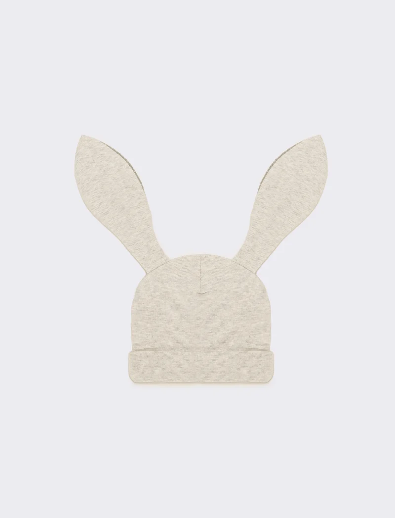 Cappello neonata orecchie lunghe - Grigio