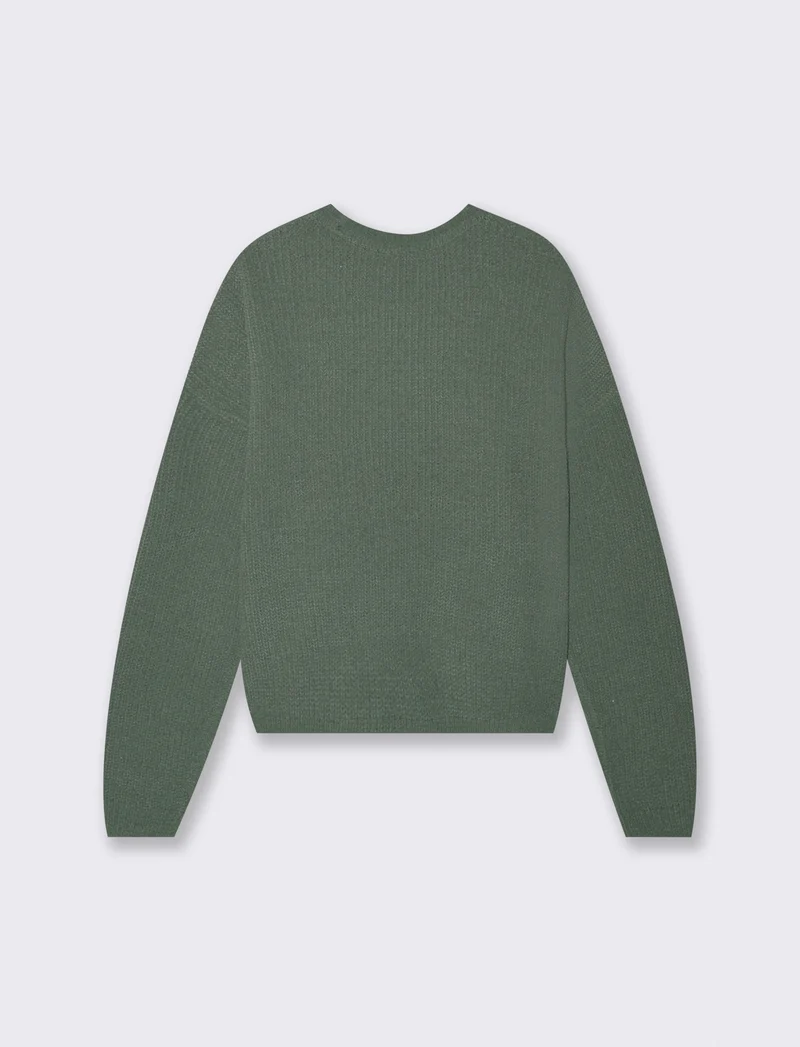 PULLOVER IN CINIGLIA - Verde abete