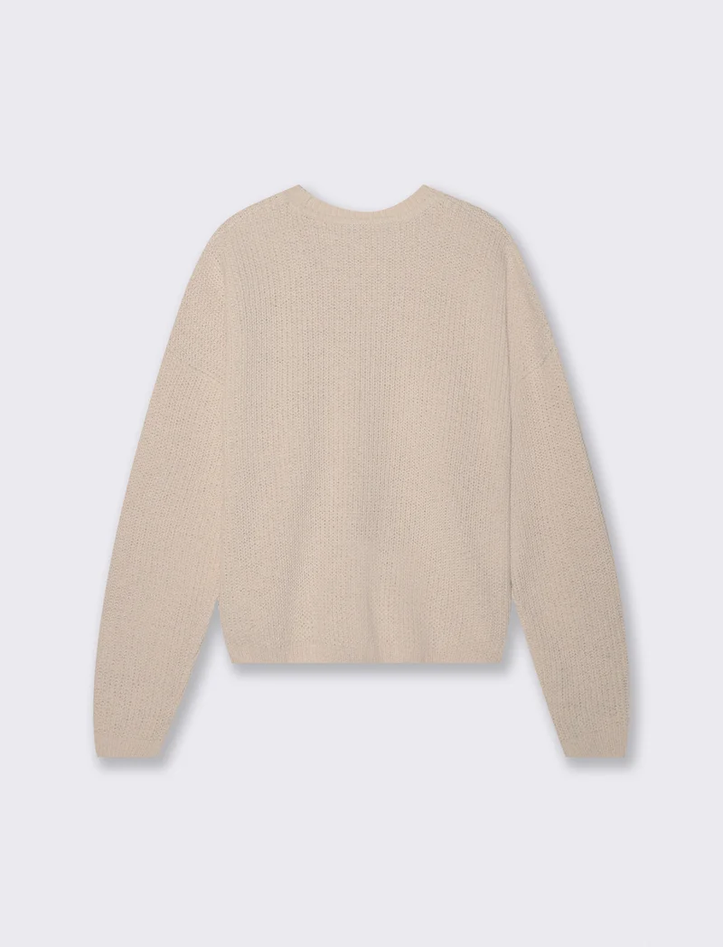PULLOVER IN CINIGLIA - Beige grano