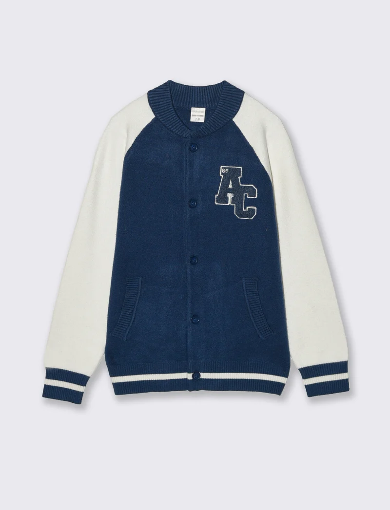 Maglione college. - Blu