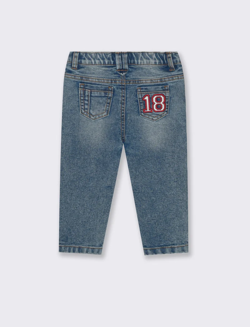 Jeans con patch - Denim
