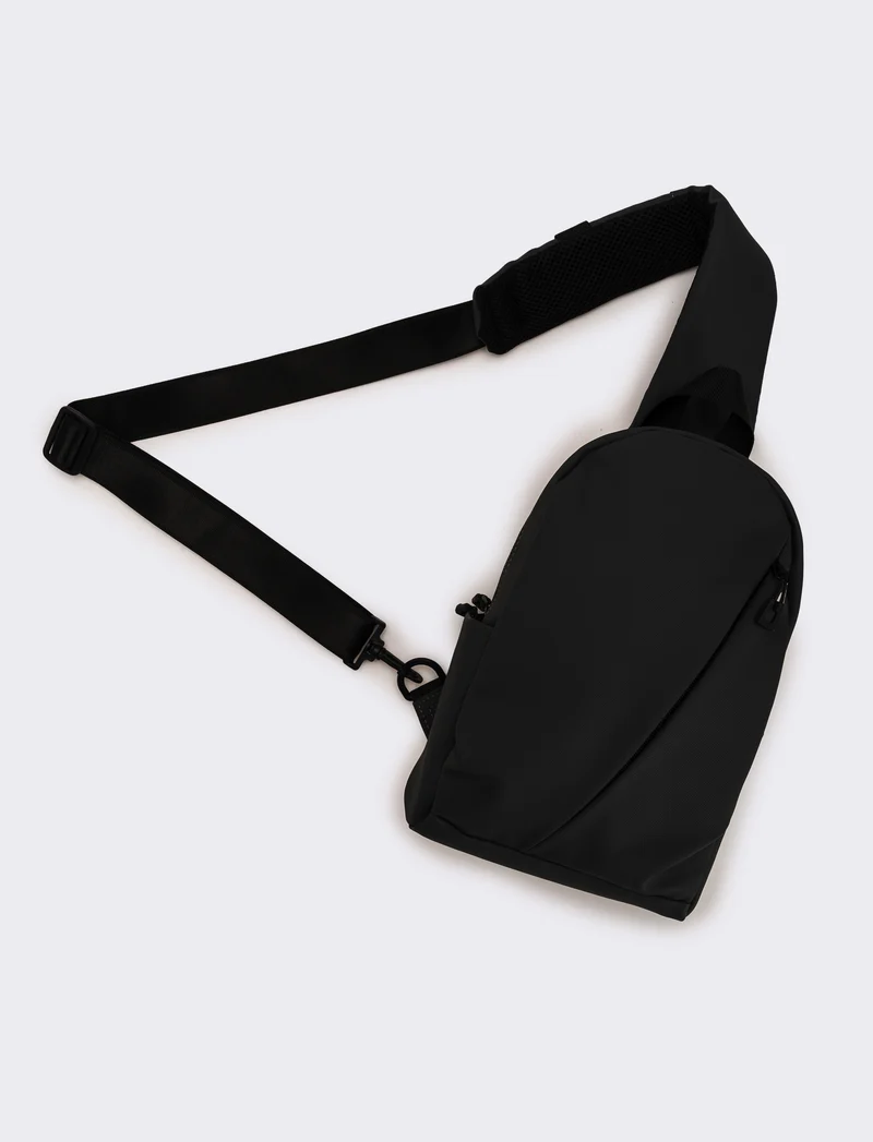 Borsa uomo monospalla/zaino - Nero