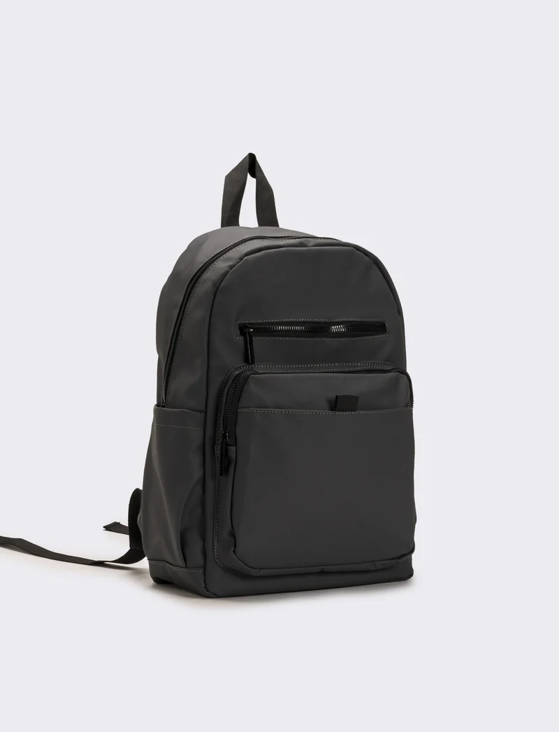 Zaino uomo con tasche e porta tablet - Grigio