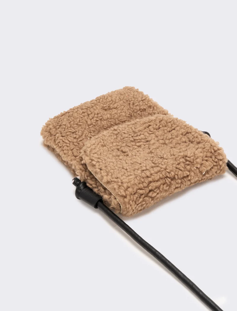 Borsetta portacellulare a tracolla donna - Beige