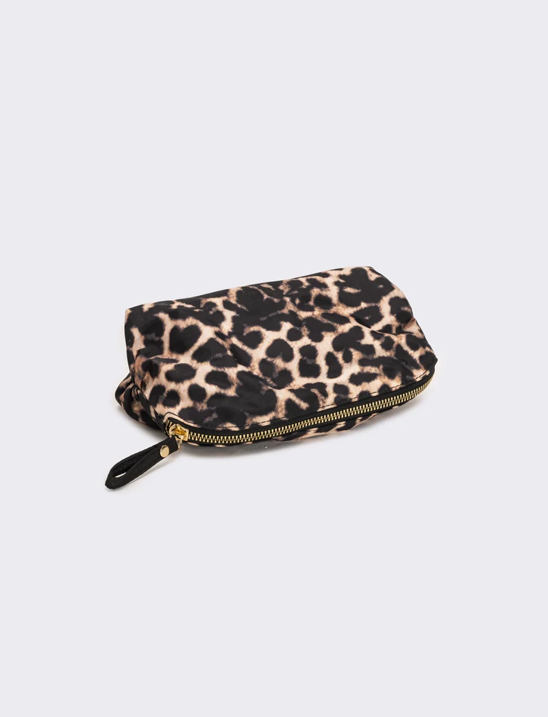 Pochette donna in nylon - Leopardato