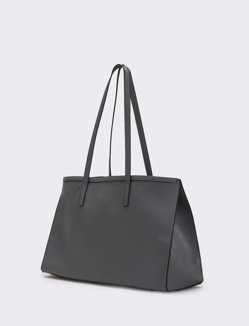 Borsa shopping basic donna - Grigio