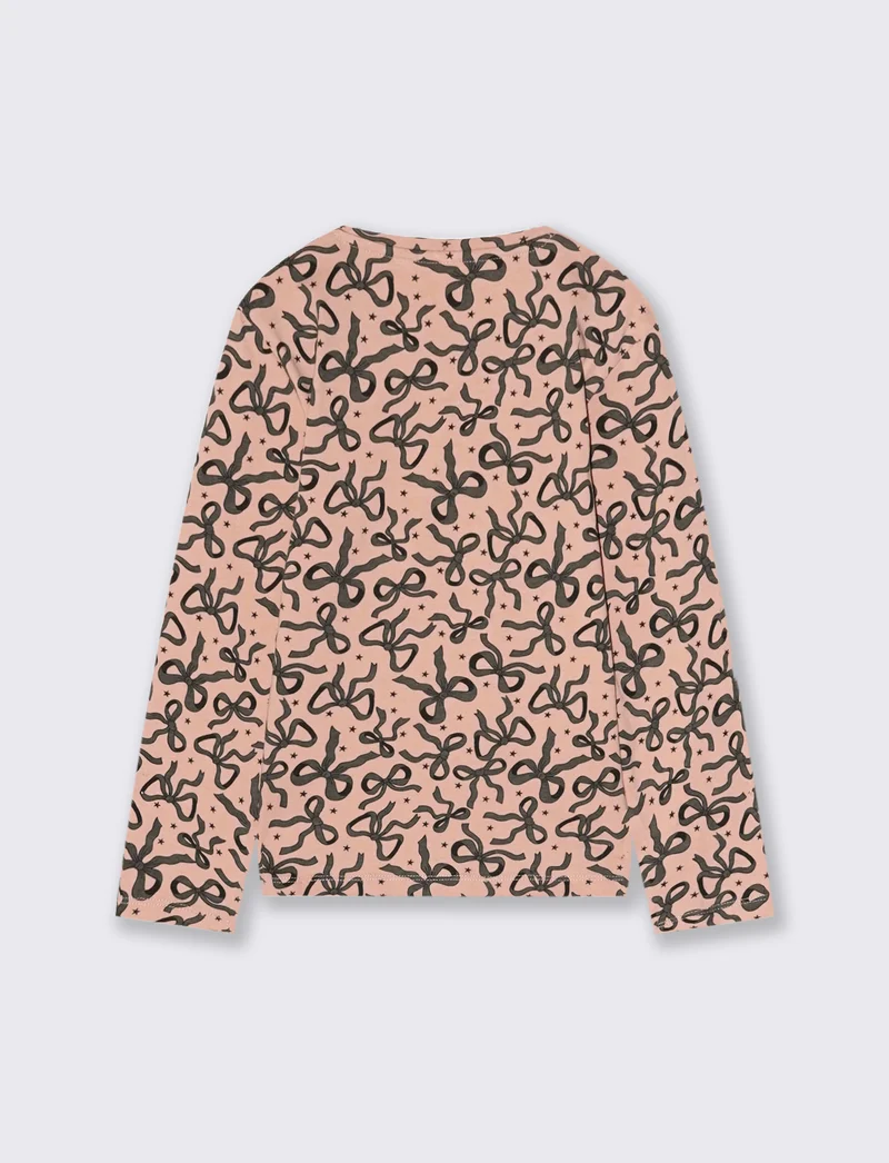 T-shirt in jersey stampata da bambina - Rosa