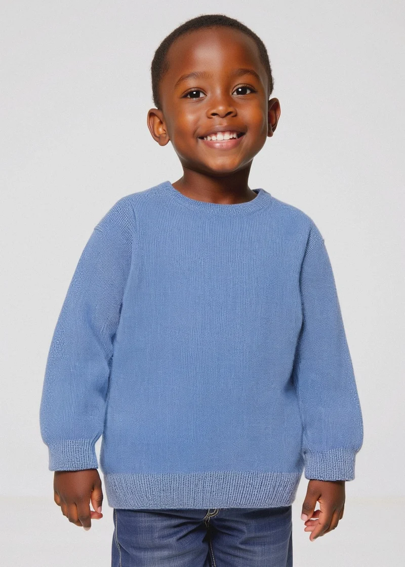 MAGLIA IN LUREX - Azzurro