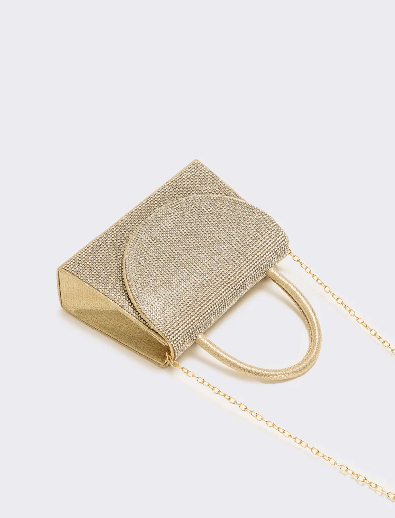 Borsa party donna con strass - Oro