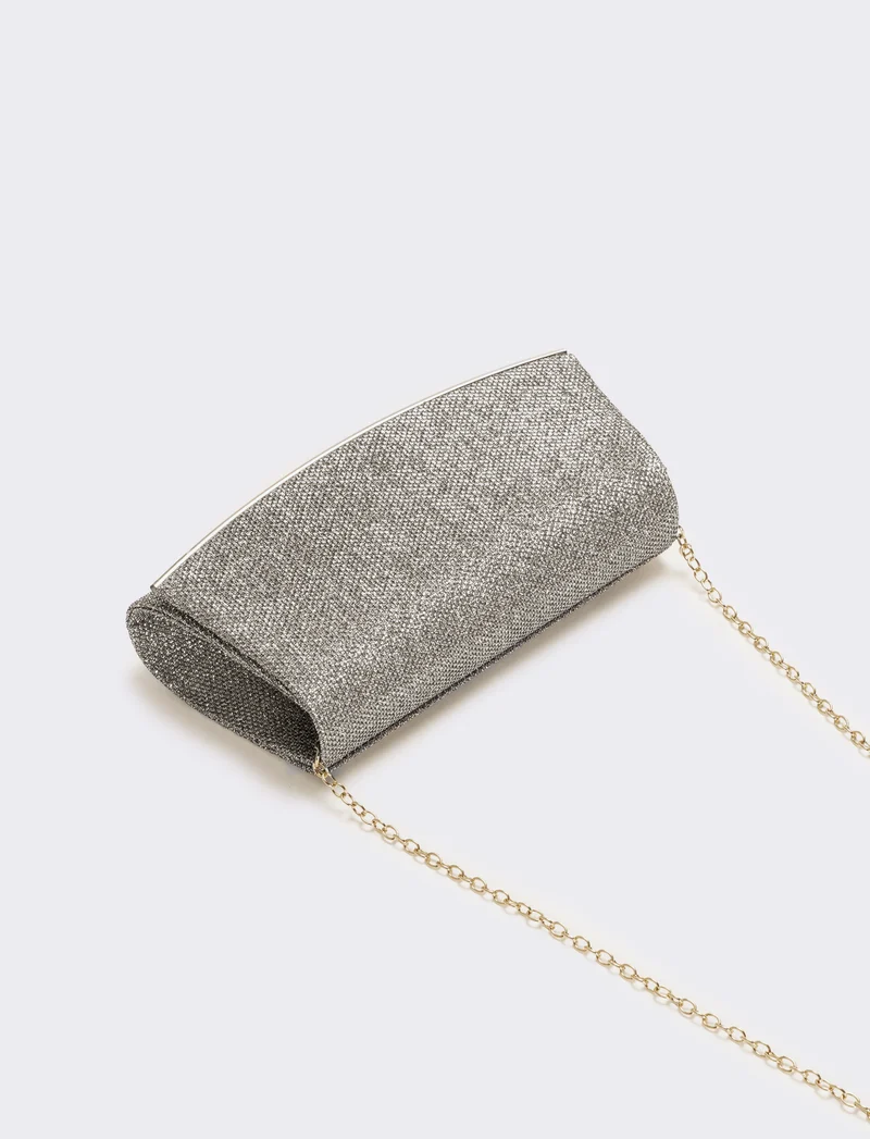 Borsa donna pochette party - Argento