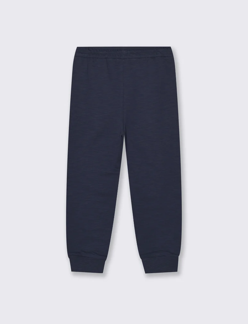 JOGGER COMFORT IN SLUB - Blu