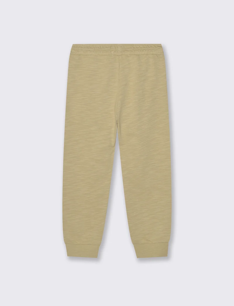 JOGGER COMFORT IN SLUB - Beige