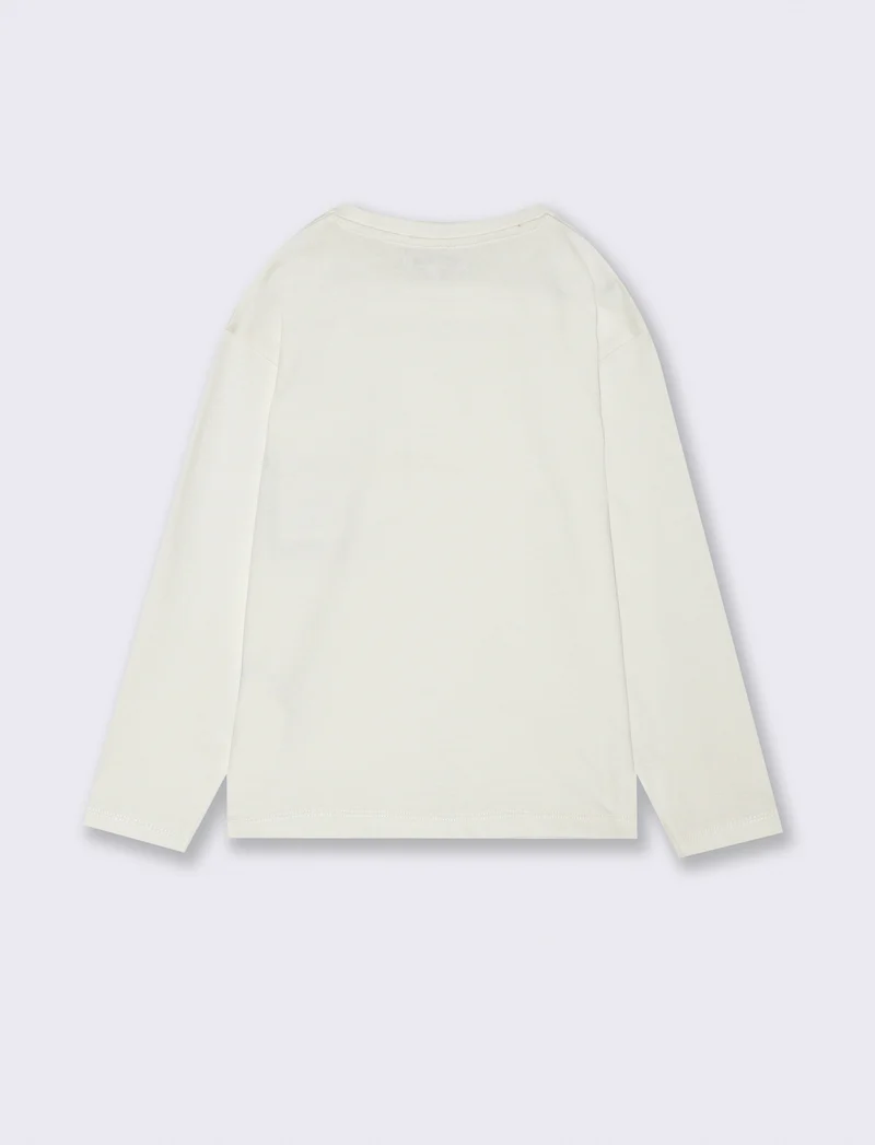 T-shirt DOPPIO TASCHINO - Bianco latte