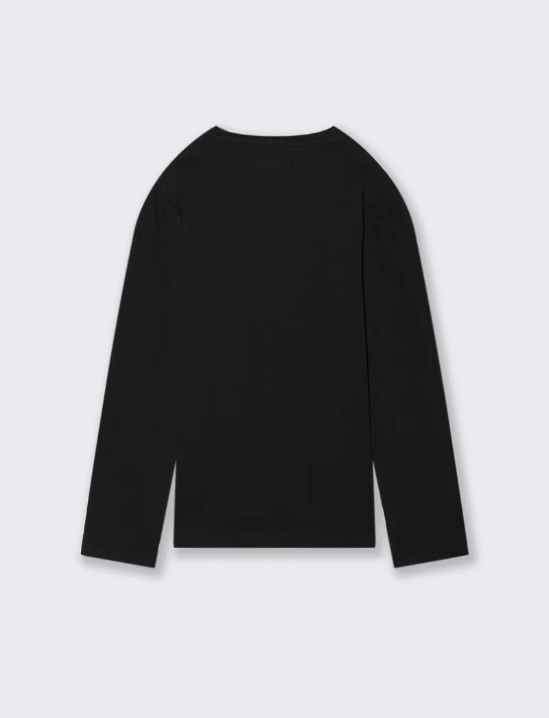 Maglietta manica lunga - Nero