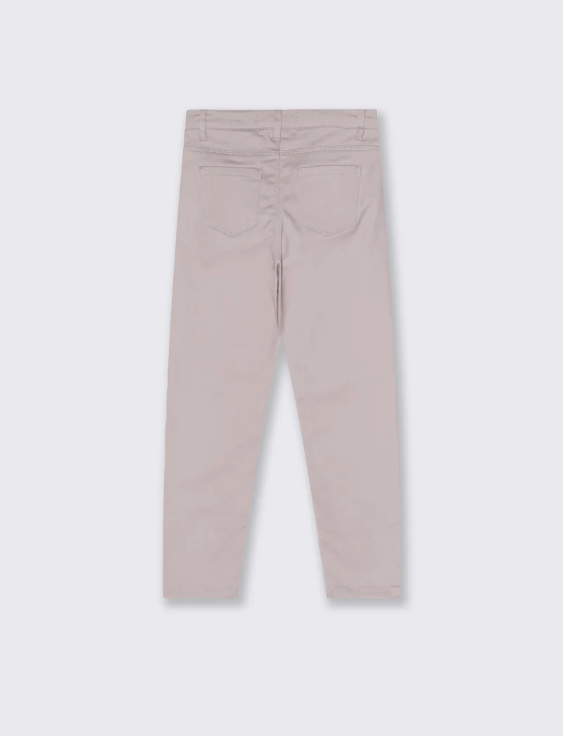 Pantalone skinny da bambina. - Rosa antico