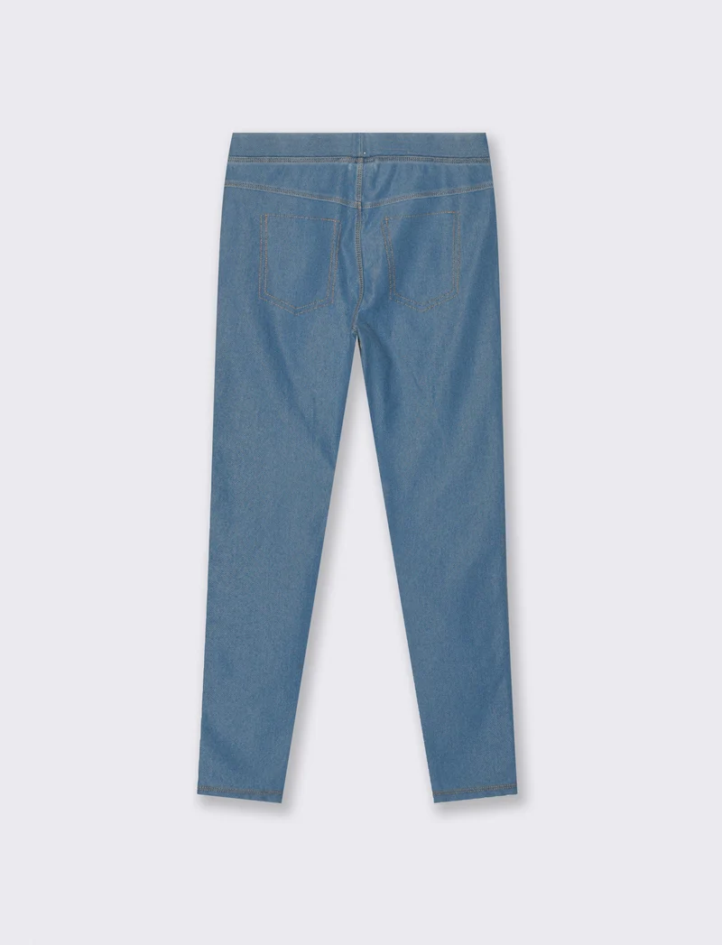 Leggings effetto denim - Denim chiaro
