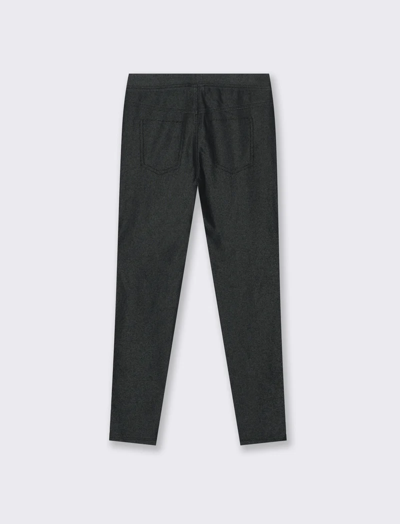 Leggings effetto denim - Nero