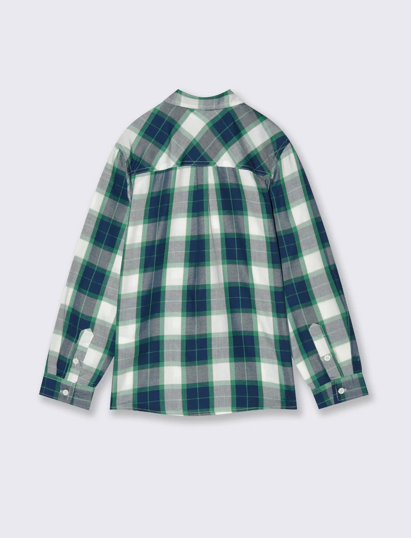 CAMICIA IN COTONE - Verde
