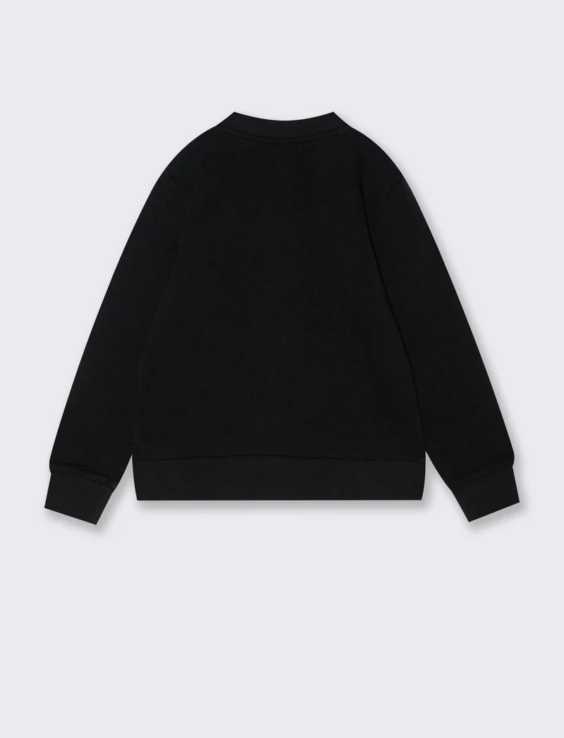 Felpa con zip - Nero