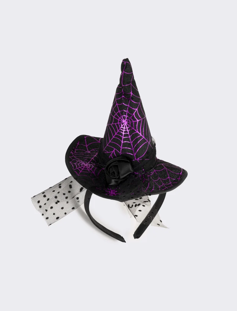 Cerchietto halloween bambina vari soggetti - Viola
