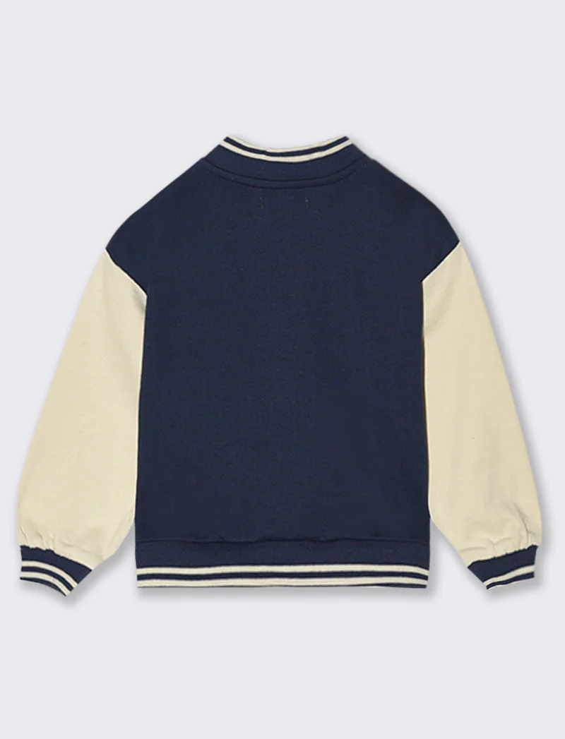 Giacca stile college - Blu