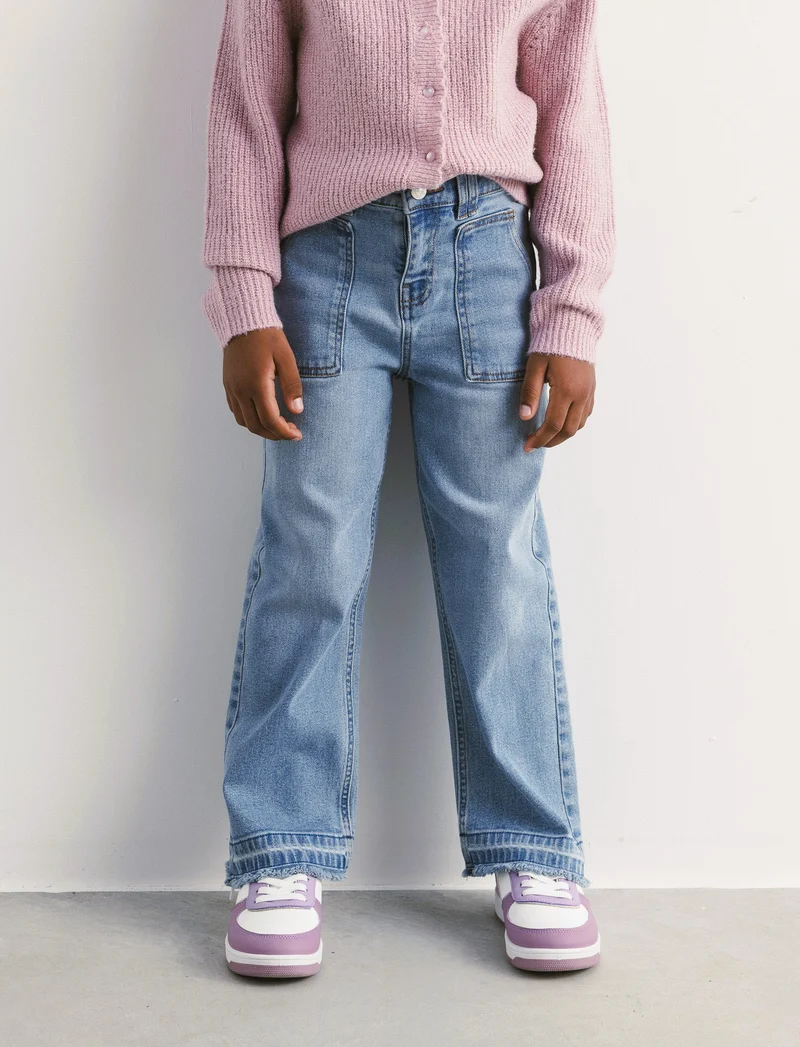 Denim modello culotte. - Denim chiaro
