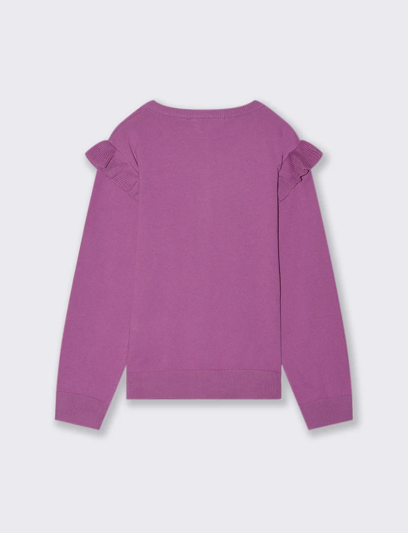 Cardigan da bambina - Viola malva