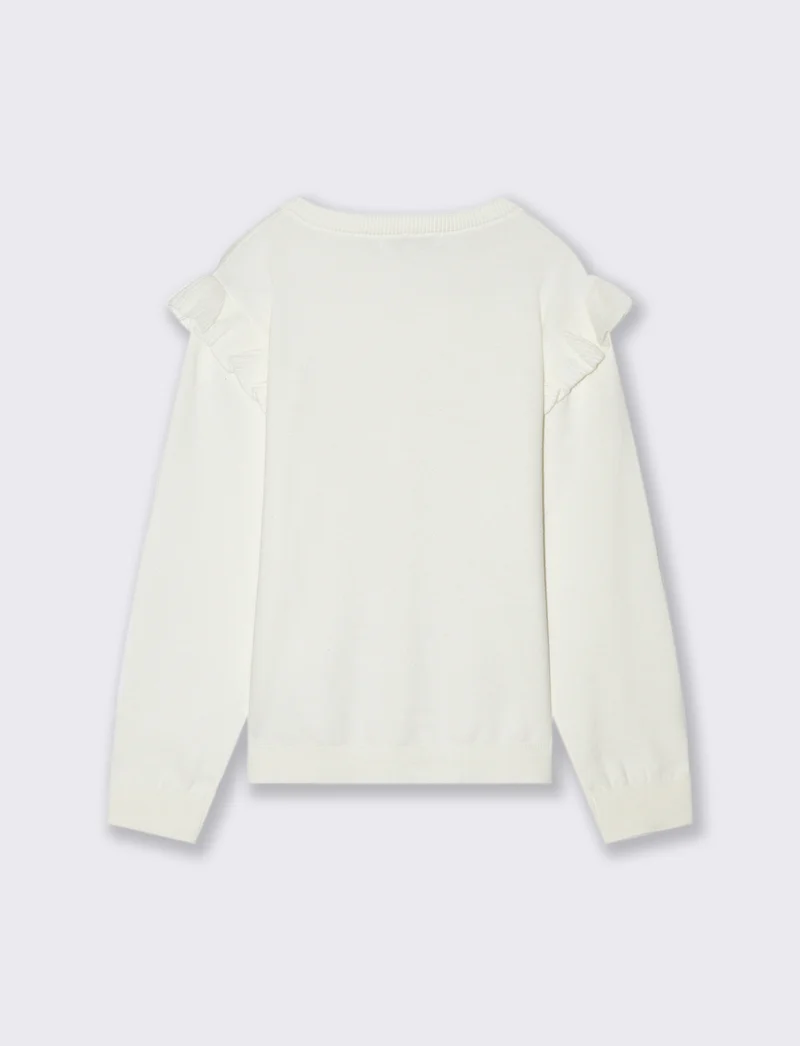 Cardigan da bambina - Bianco sporco