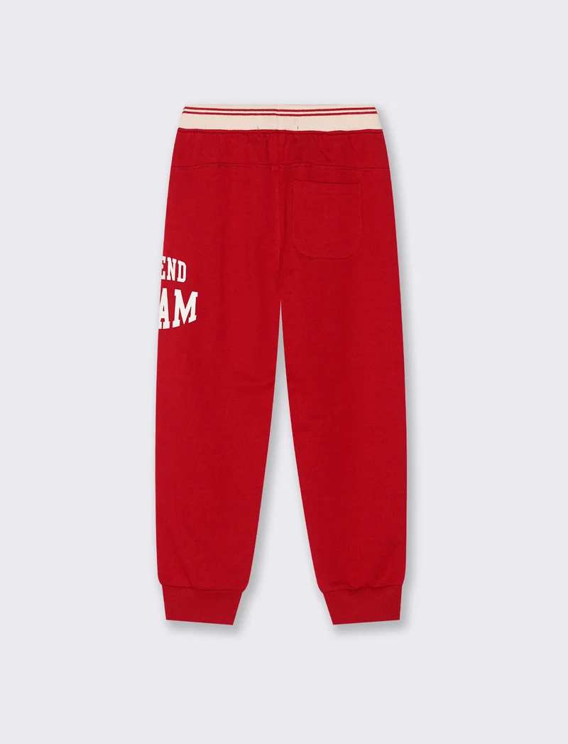 Pantalone jogger con stampa graffiti - Bordeaux