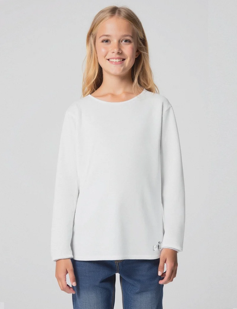 T-shirt maniche lunghe - Bianco