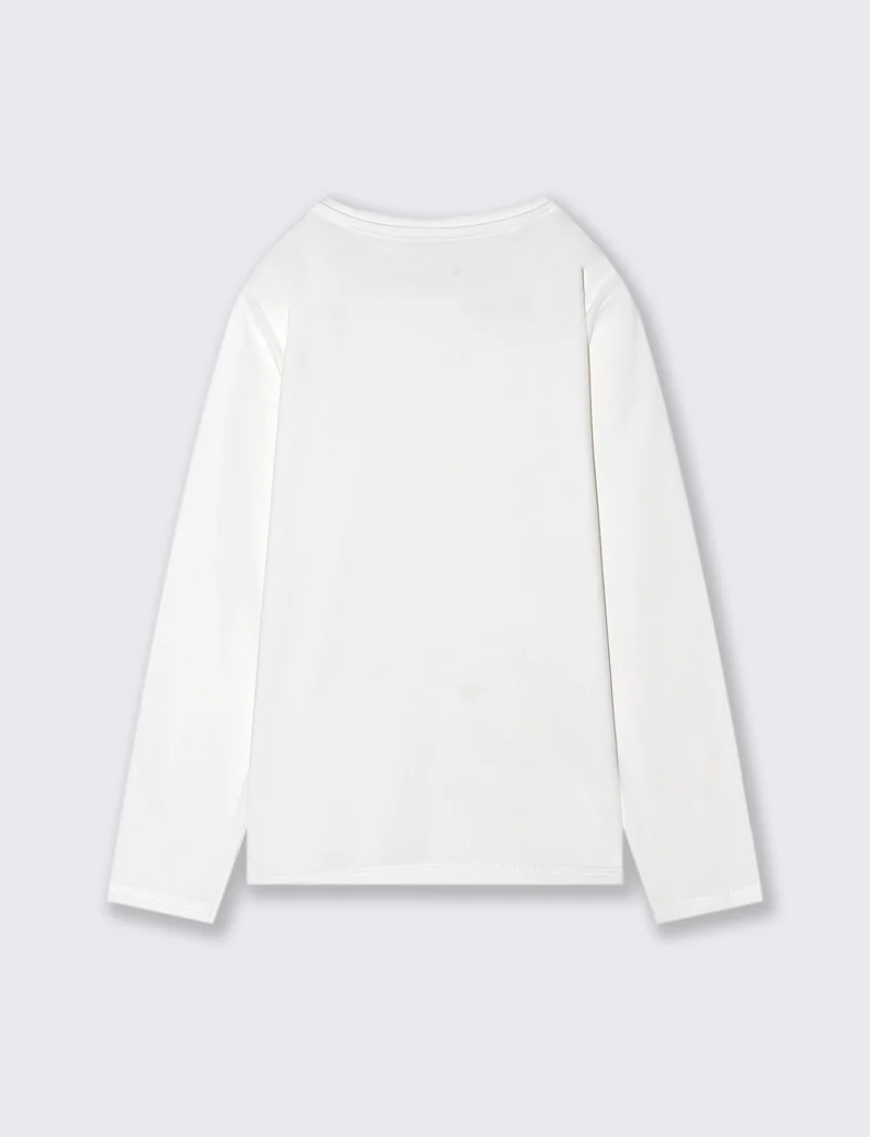T-shirt maniche lunghe - Bianco