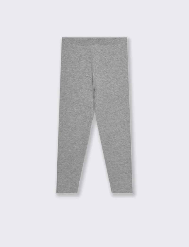 Leggings basico elasticizzato. - Grigio mel.