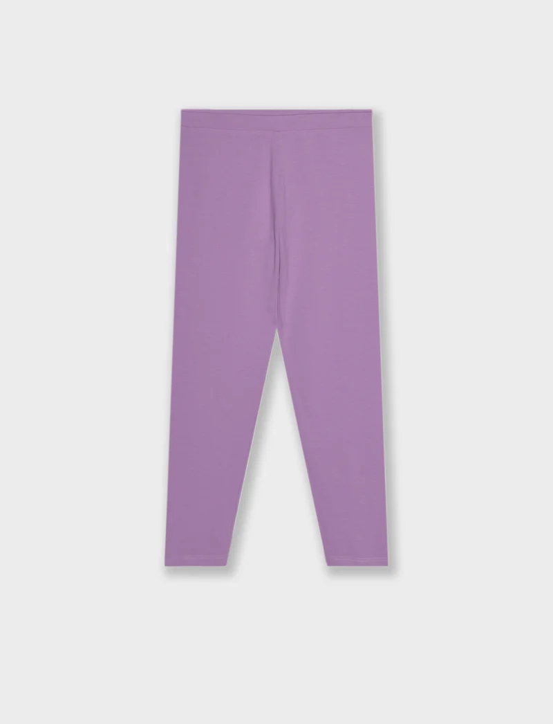 Leggings basico elasticizzato. - Viola malva
