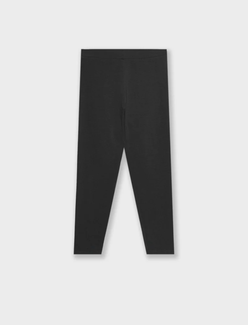 Leggings basico elasticizzato. - Nero