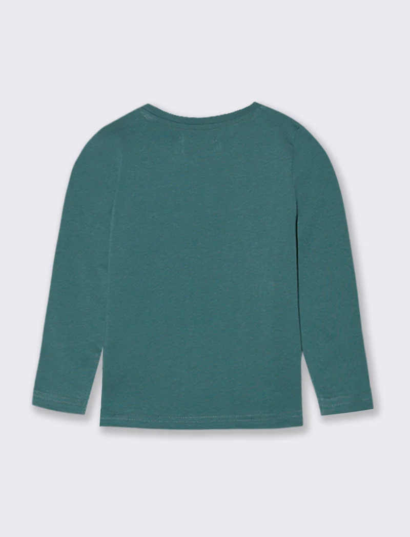 T shirt con stampa sportiva - Verde