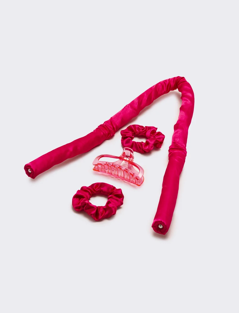 Bigodone per acconciatura boccoli - Fuxia