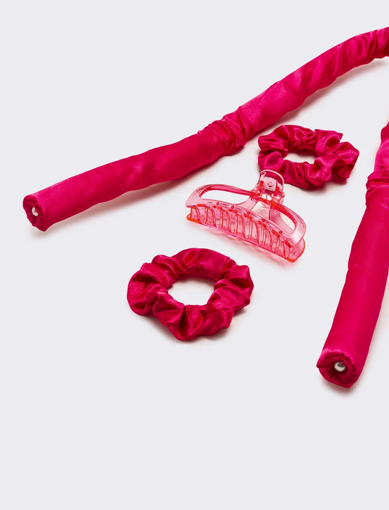 Bigodone per acconciatura boccoli - Fuxia