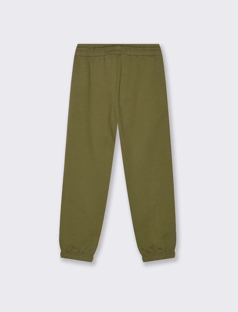 JOGGER in felpa - Verde militare