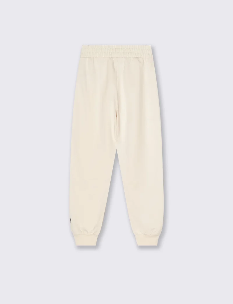 Pantaloni in felpa con elastico - Beige